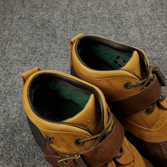 Polo Ralph Lauren Dover III 3 Duck Boots Mens 13 Brown Leather Buckle Shoes main image 5